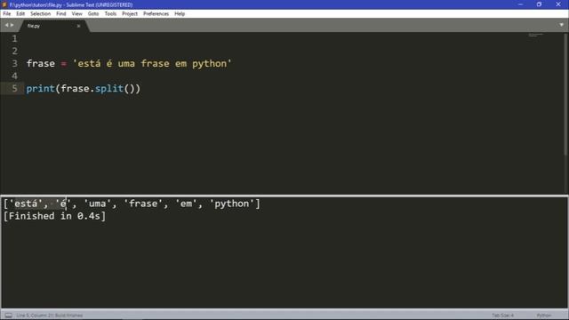 Python intermediário I Tutorial 8 - Como dividir uma String смотреть онлайн