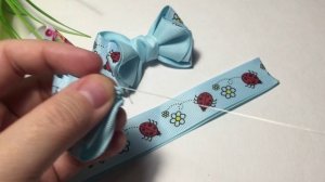 Мастер-класс бантики к весне /Бант на весну /МК банты /Канзаши