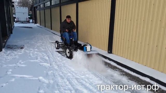 Адаптер КТЗ для мотоблока Нева с щеткой смотреть онлайн