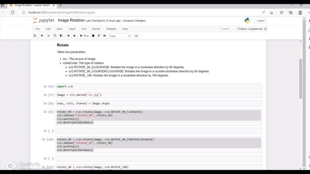 #5 OpenCV - Image Rotation смотреть онлайн