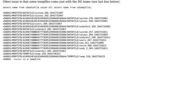 Oracle - MUST_RENAME_THIS_LOGFILE in logfile name смотреть онлайн
