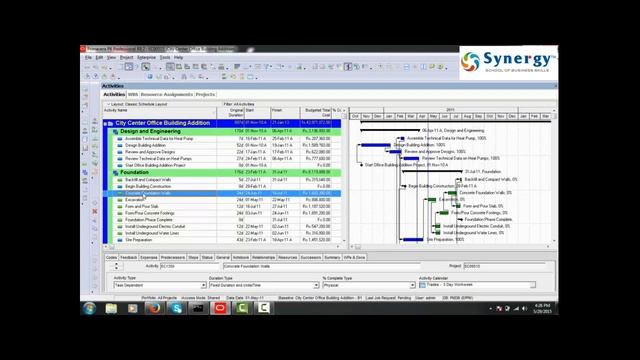 Primavera P6 Project Management Demo Synergy Hazratganj Lucknow смотреть онлайн