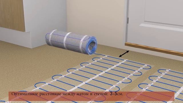 Монтаж нагревательного мата Millimat Nexans смотреть онлайн