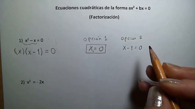 Ecuaciones cuadráticas incompletas de la forma ax2+bx=0 (1) смотреть онлайн