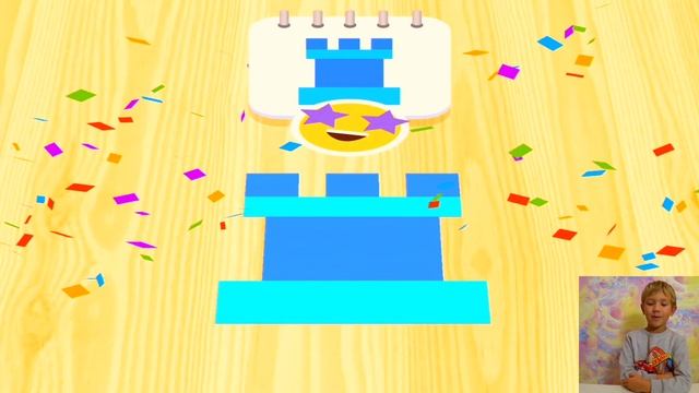 Степа играет в игру головоломку color roll 3d... смотреть онлайн