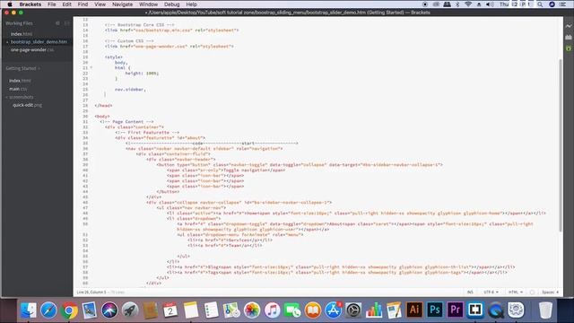 How to Slide Hover Navigation Menu Style Using Bootstrap смотреть онлайн