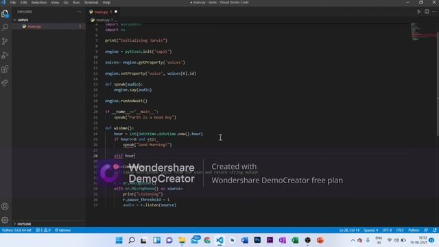 Project 1: Iron Man Jarvis AI Desktop Voice Assistant | Python Tutorials For Absolute Beginners смотреть онлайн