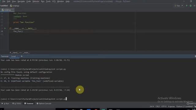 Pylint, check your python code quality смотреть онлайн