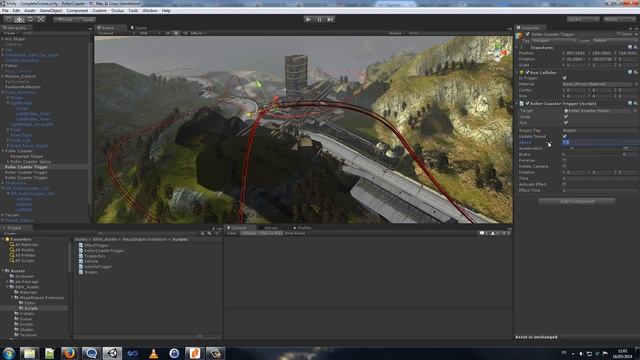 Roller Coaster plugin for Unity 3D смотреть онлайн