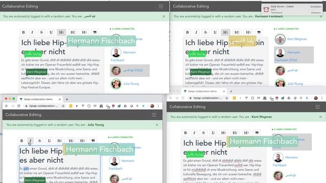 Prosemirror collaboration tiptap demo смотреть онлайн
