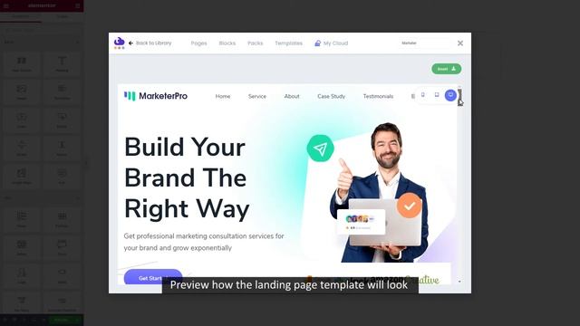 How To Create Your Marketer Portfolio Website Using WordPress & Elementor Templates смотреть онлайн