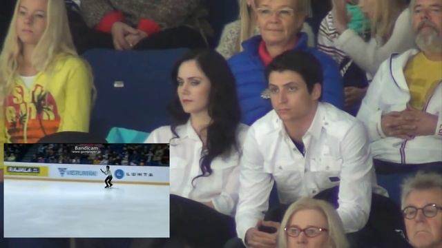 Tessa Virtue & Scott Moir react to Yuzuru Hanyu FS - Finlandia Trophy 2013 смотреть онлайн