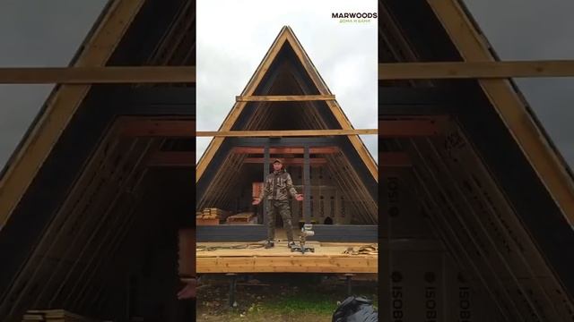 Каркасный дом А-фрейм (Краснодар) смотреть онлайн