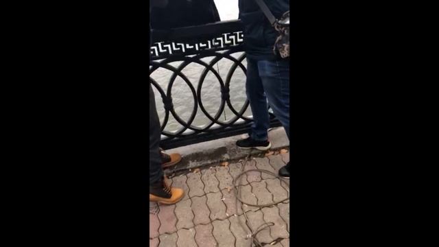 Найденную черную сумку подняли из Москва-реки смотреть онлайн