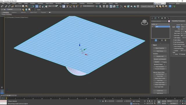Создание и анимация ткани - ткани 3DsMax часть 1 смотреть онлайн