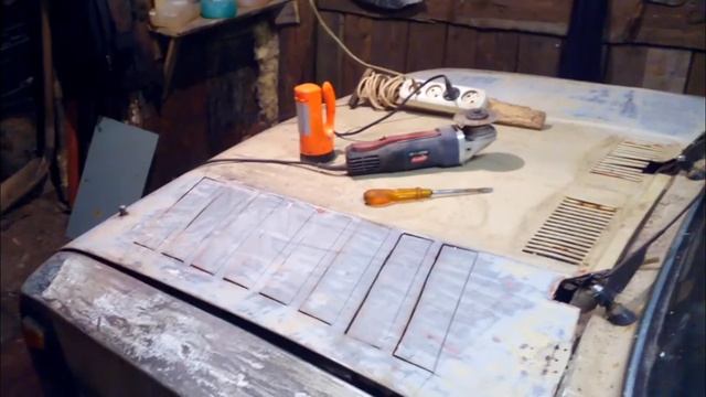 Как сделать НОЗДРИ на капоте,Ваз. смотреть онлайн