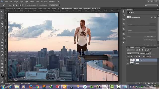 how to change image background and Man in photoshop cs7 by Photoshop Special Effects смотреть онлайн