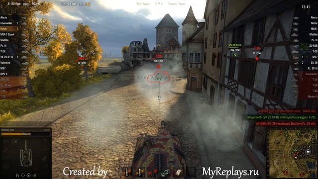 WOT: Siegfried Line - Hetzer - 6 frags - смотреть онлайн