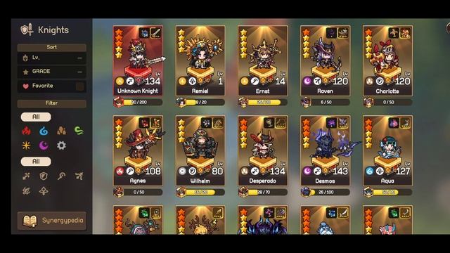Unknown Knights Pixel RPG Chapter 9-20 Fallen Temple 3-Star Normal Mode Raven Boss F2P Free-To-Play смотреть онлайн