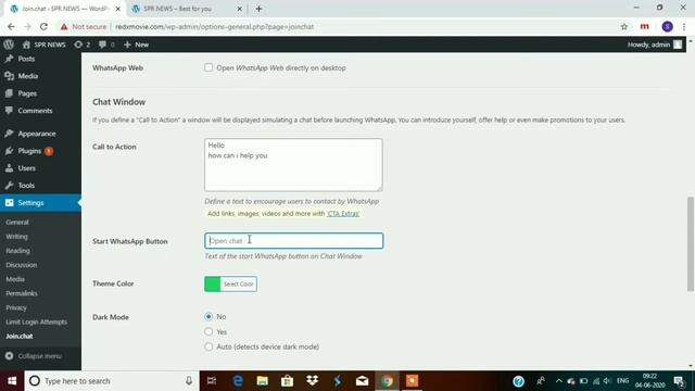 How to add whatsapp chat on wordpress | whatsapp chat connect with website | add live whatsapp chat смотреть онлайн