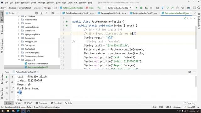 132 - Utility Classes - Regex pt 02 - Pattern and Matcher - Metacharacters смотреть онлайн