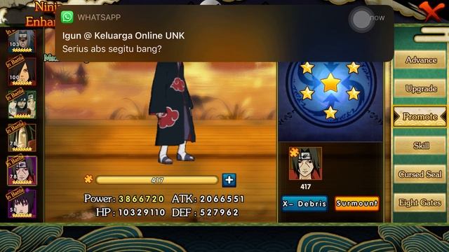Ultimate Ninja Ninja King : Upgrade Uchiha Clan Combo card to 7 star ? and index смотреть онлайн