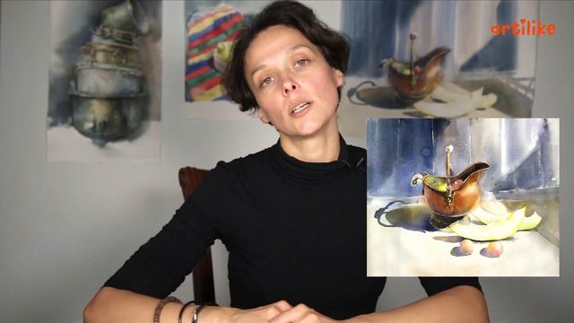 Как нарисовать тыквы акварелью | Как нарисовать натюрморт акварелью | Онлай-курс "Дачные каникулы" смотреть онлайн