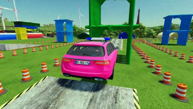 LAND ROVER, DACIA, BMW, MERCEDES ALL POLICE CARS TRANSPORTING WITH TRUCK | Farming Simulator 22 смотреть онлайн