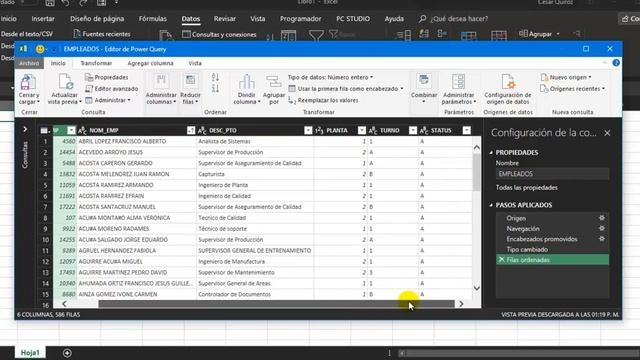 Crea consulta con Excel Power Query смотреть онлайн
