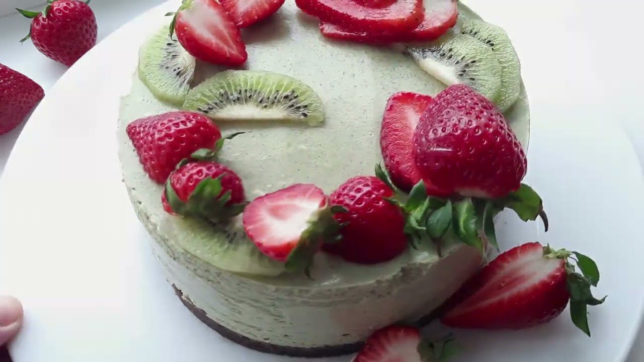 МЯТНЫЙ ЧИЗКЕЙК с АВОКАДО без выпечки. Приятный, освежающий вкус. смотреть онлайн