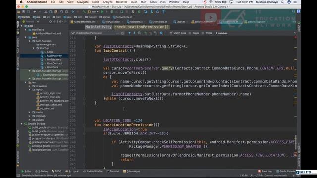 Kotlin android tutorial - 110 - Send phone location to the server смотреть онлайн