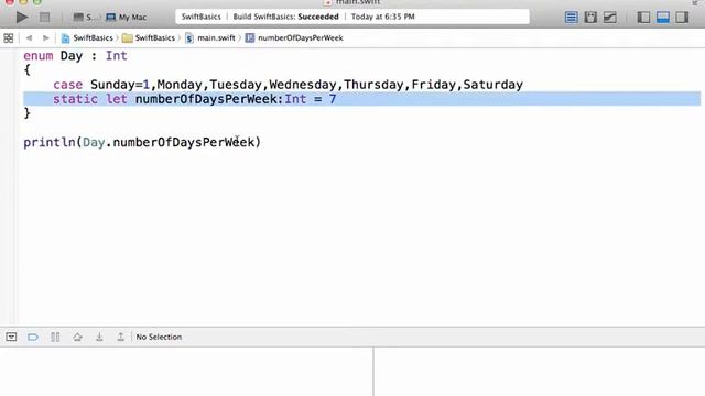 Type (Enum) Properties in Swift смотреть онлайн