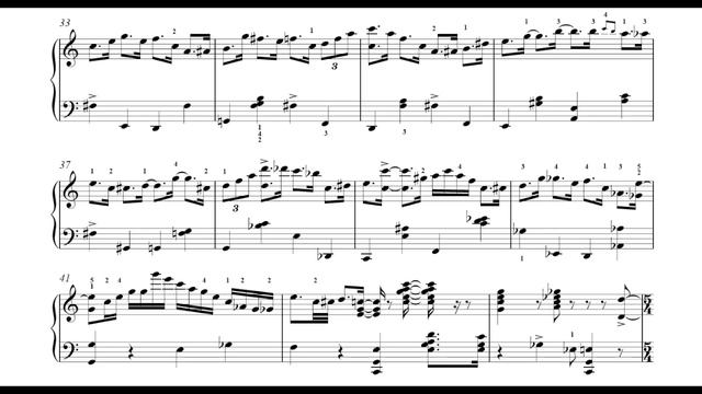 Happy Birthday, piano by Denis Matsuev. FULL SCORE смотреть онлайн