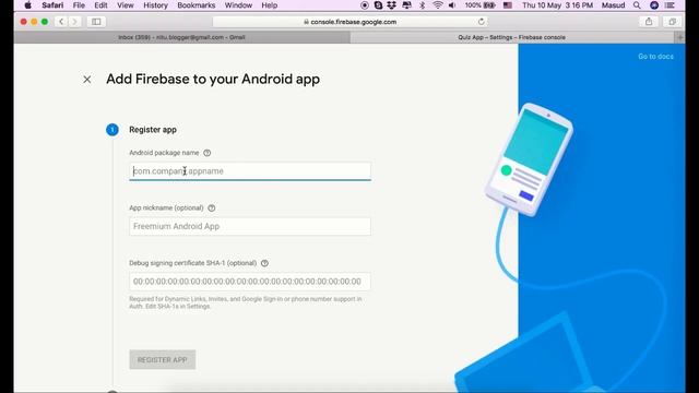 Firebase Tutorial - How To Get Google-Services.json File and Server key смотреть онлайн