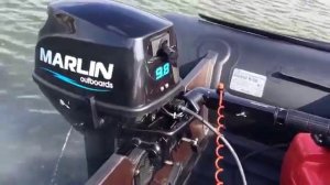 Marlin MP 9.8 AMHS - момент первого запуска лодочного мотора Марлин 9,8 л.с.
