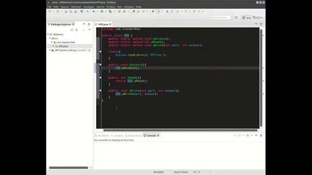 Creating JNI methods and header file смотреть онлайн