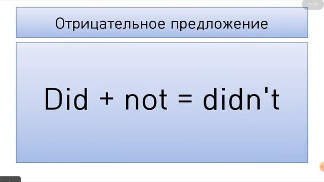 Изучаем английскую грамматику. Правило 2. Прошедшее простое время. смотреть онлайн