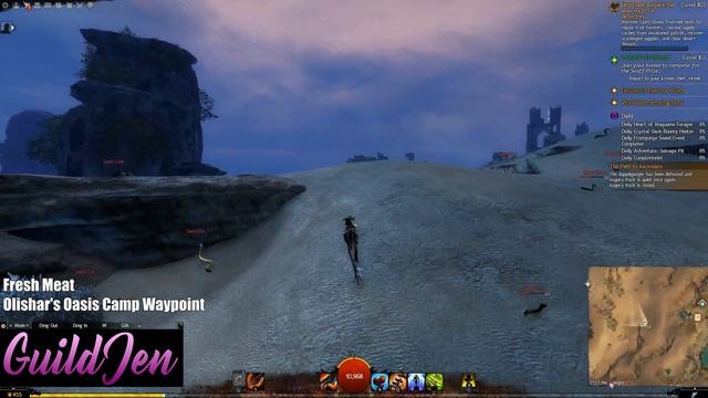 GW2 - Elon Riverlands Hero Points Guide - Guild Wars 2 Path of Fire смотреть онлайн