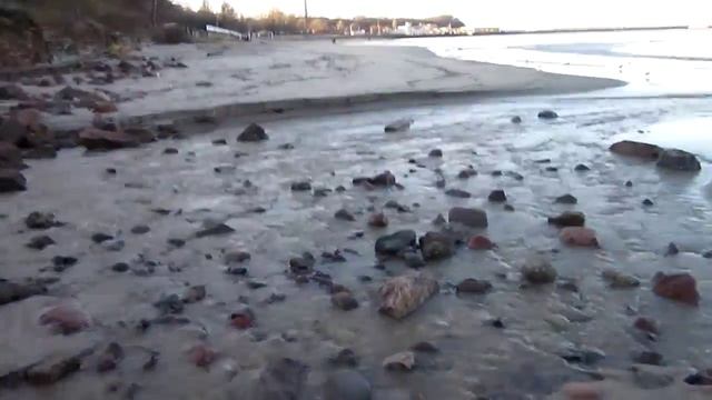 Пионерск. Устье реки Чистая в Балтийском море смотреть онлайн