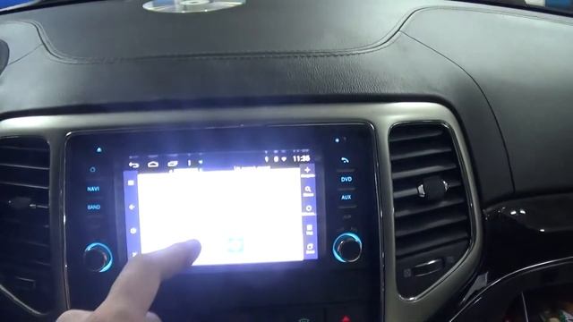 Обзор в авто Jeep Grand Cherokee 2012 г.(Overland) магнитолы Winca M263 (S160) Android OS. смотреть онлайн
