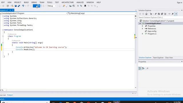 Lecture : 3 || How to write first program in C# смотреть онлайн