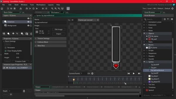 Полоса здоровья - 3 варианта [Game Maker Studio 2]
