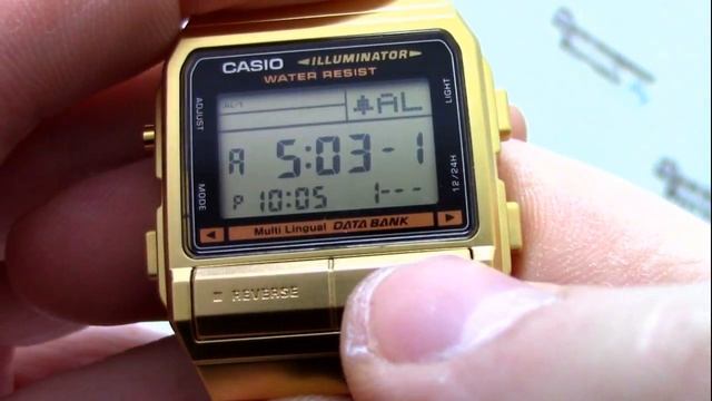Часы Casio Databank DB-380G-1D [DB-380G-1DVEF] - Инструкция, как настроить от PresidentWatches.Ru смотреть онлайн