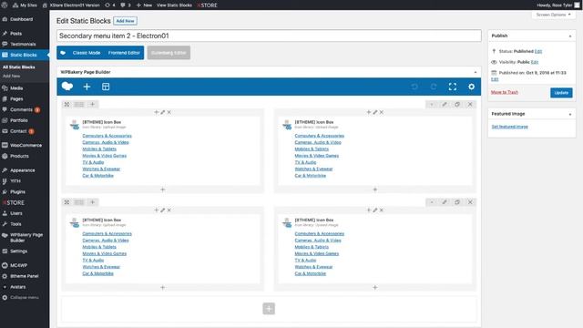 All departments menu with static blocks смотреть онлайн