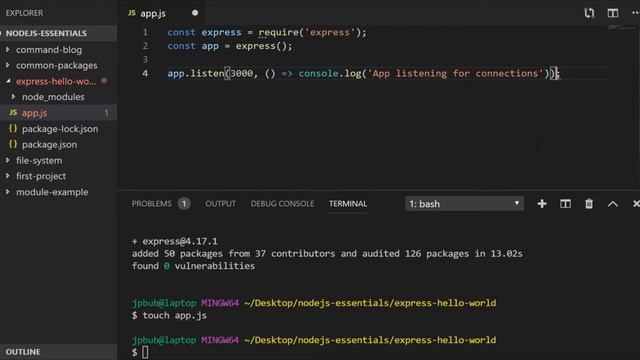 NodeJS Essentials 21: Introduction to Express JS смотреть онлайн