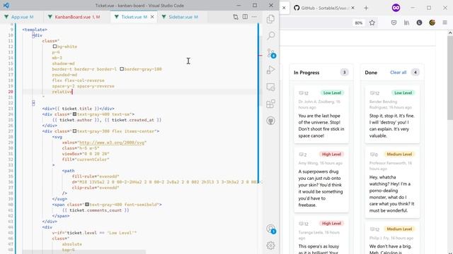 Build a Kanban Board with TailwindCSS смотреть онлайн