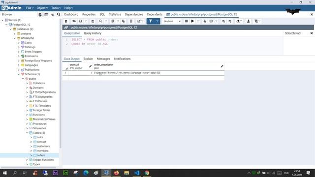 PHP Ders 204 PostgreSQL ile JSON Kullanımı смотреть онлайн