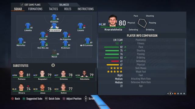 NAPOLI - BEST FORMATION, CUSTOM TACTICS & PLAYER INSTRUCTIONS! FIFA 23 смотреть онлайн