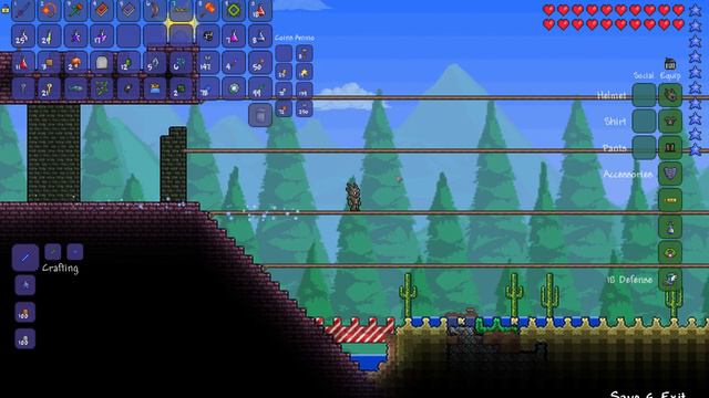 Terraria: Killing the Wal*.... Slime king. смотреть онлайн
