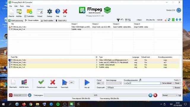 FFmpeg Batch AV Converter - Stream multiplex смотреть онлайн